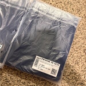 Navy Blue Fabletics scrubs set